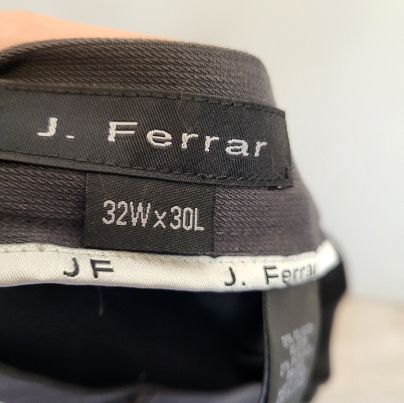 J. Ferrar Men's Black Dress Pants with Pressed Creases W32 x L30 - Picture 4 of 6
